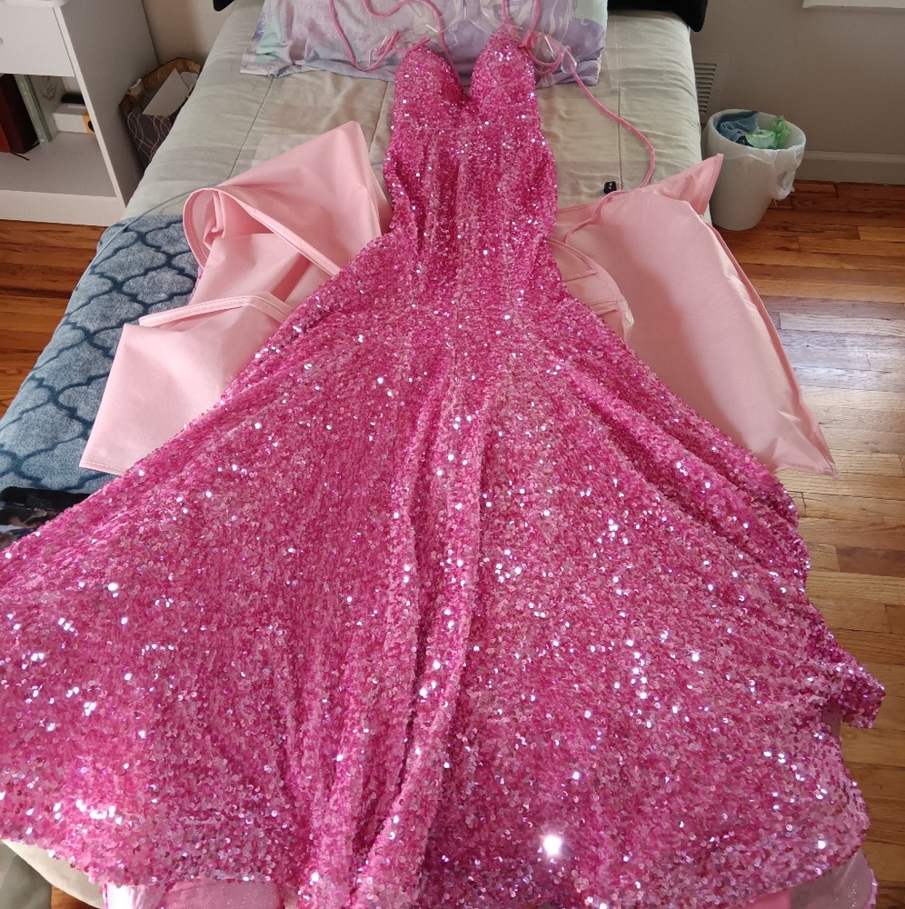 Vibrant Pink Prom Dress